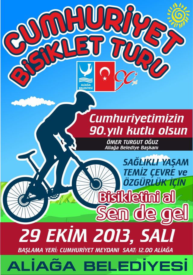 Aliağa'dan Cumhuriyet Bisiklet Turu'na Davet