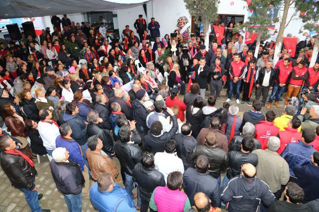 Gümüşlük'te Miting Gibi Seçim Ofisi Açılışı