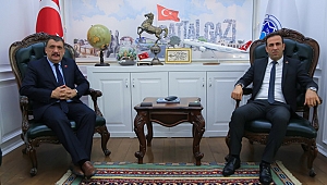 EVKUR YENİ MALATYASPOR KULÜP BAŞKANI GEVREK, BAŞKAN GÜRKAN’I ZİYARET ETTİ