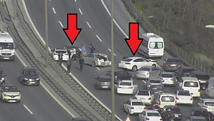 Tem Otoyolu'ndaki Zincirleme Kazada 3 Şerit Trafiğe Kapandı