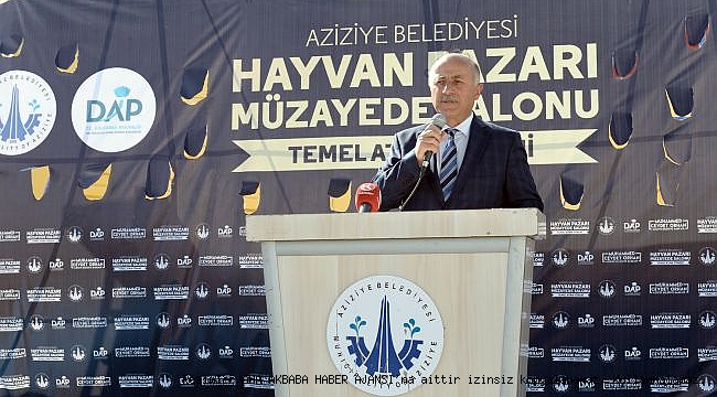 ERZURUM HAYVAN BORSASININ TEMELİ ATILDI