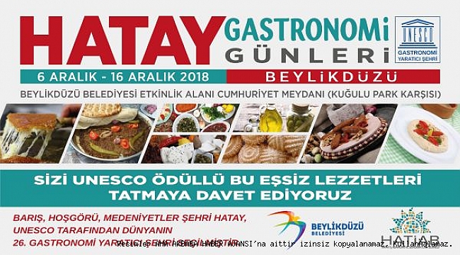 Hatay Gastronomi Günleri Başlıyor