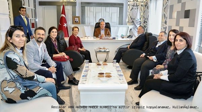 Beyazay Derneği’nden, Başkan Kutlu’ya Ziyaret