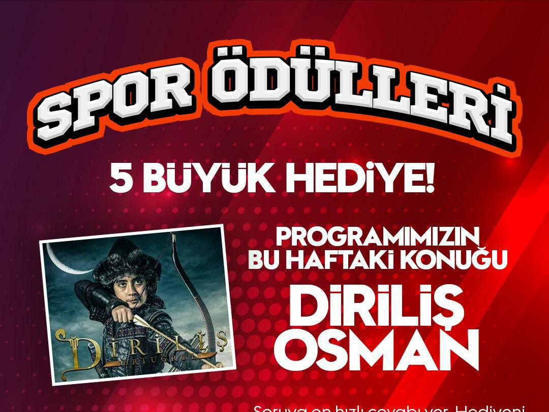Öncü Gençlik Sporun Spor Ödülleri Yarışmasının konuğu, Diriliş Osman