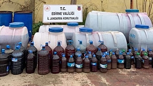 Jandarma Uzunköprüde sahte içkiye geçit vermedi