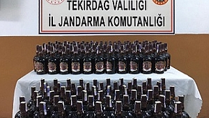 Malkara'da kaçak içki operasyonunda 2 kişi kıskıvrak yakalandı