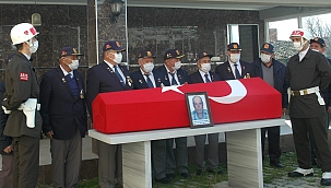 Kıbrıs Gazisi İbrahim Dönmez askeri törenle toprağa verildi