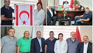 Nazife Özdemir, Kıbrıs'ta Malatyalıların başkanı Okan Erdemsiz'i ağırladı