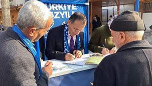 Ak parti Adıyaman İl Başkanı Mehmet Dağtekin ve teşkilatı sahada