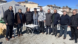 Kaymakam Abdullah Küçük ve Devran Yalçınkaya Malatya’da depremzedelerin gönüllerini sardı