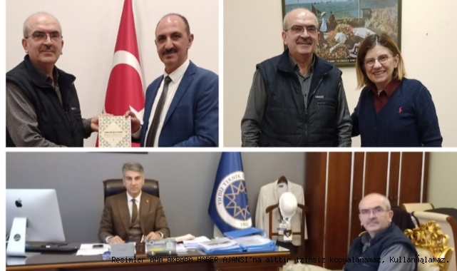 Mustafa Akbaba'dan YTÜ Rektör Yardımcısı Prof. Dr. Vatan Karakaya, Genel Sekreter Ahmet Karahan ve Prof. Dr. Banu Karadağ'a Teşekkür mesajı
