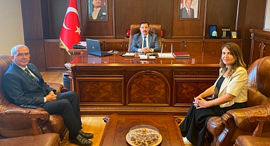 Mustafa Akbaba'dan Kaymakam Ayhan Terzi'ye Hayırlı Olsun Ziyareti