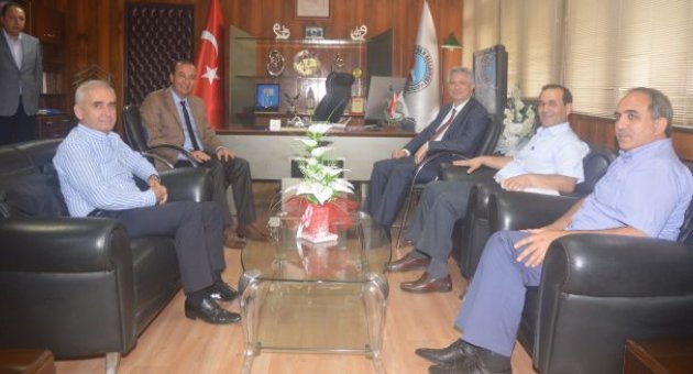 Çukurova Üniversitesi Rektörü Mustafa Kibar Başkan Alemdar Öztürk’ü Ziyaret Etti