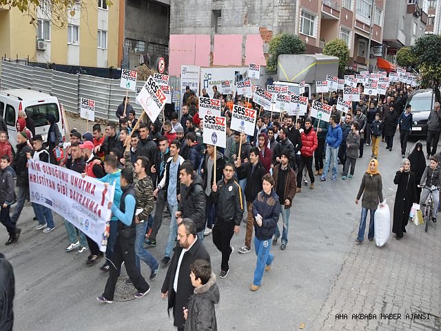 Hristiyan gibi davranma yürüyüşünde Güngören sel oldu
