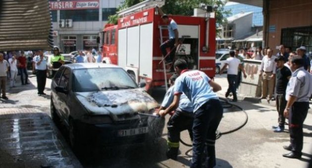 Park Halinde Alev Aldı