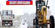 KAR GELDİ, BELEDİYE GÖREV BAŞINDA