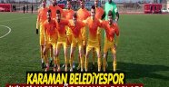 KARAMAN BELEDİYESPOR İKİNCİ YARIYA ÜÇ PUANLA BAŞLADI